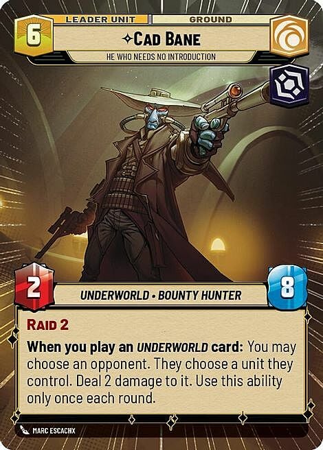 Cad Bane - He Who Needs No Introduction Card Back