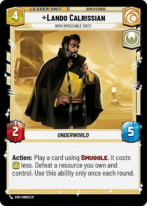 Lando Calrissian - With Impeccable Taste Card Back