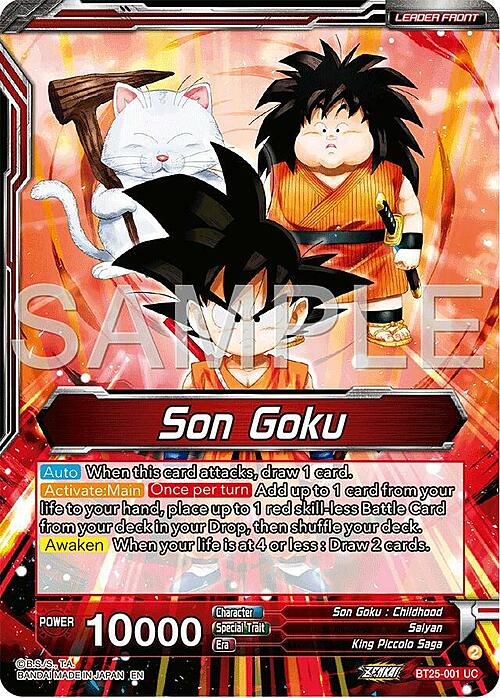 Son Goku // Son Goku, Face-Off With the Great Demon King Card Back