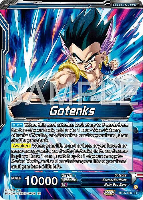 Gotenks // SS3 Gotenks, Power of the Strongest Rookie Parte Posterior