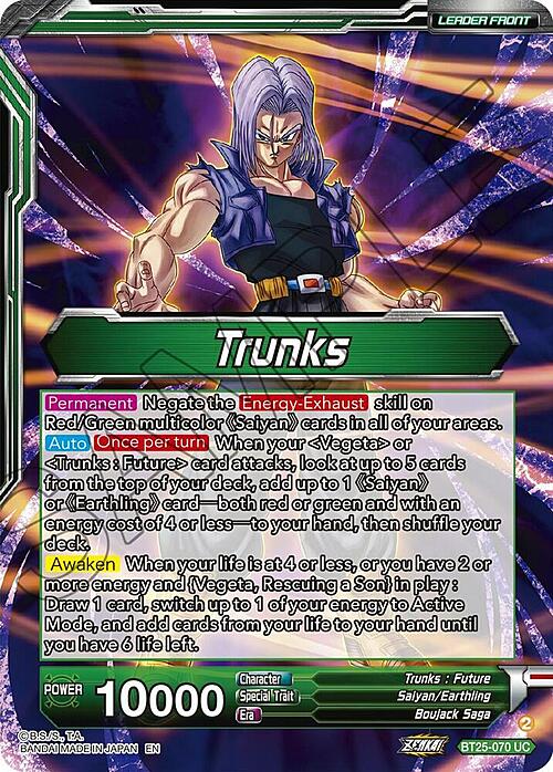 Trunks // SS Trunks, Tournament Battle to the Death Card Back