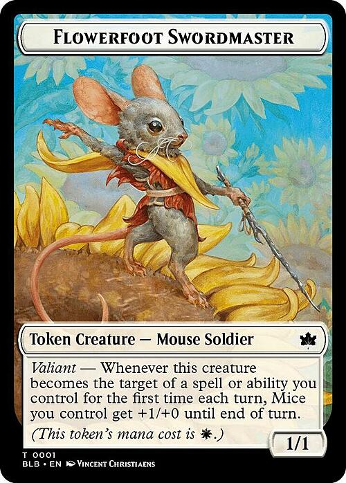 Flowerfoot Swordmaster // Rabbit Card Back