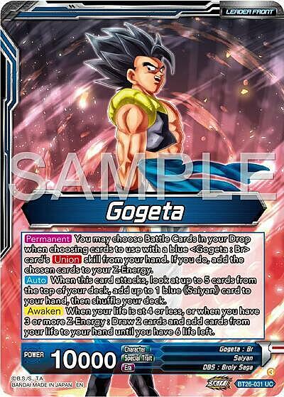 Gogeta // SSB Gogeta, Mighty Fusion Warrior Parte Posterior