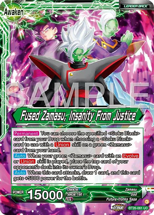 Zamasu // Fused Zamasu, Insanity From Justice Parte Posterior