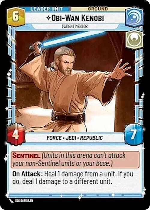 Obi-Wan Kenobi, Mentore Paziente Card Back