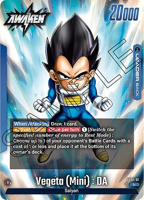 Vegeta : DA // Vegeta : DA Card Back