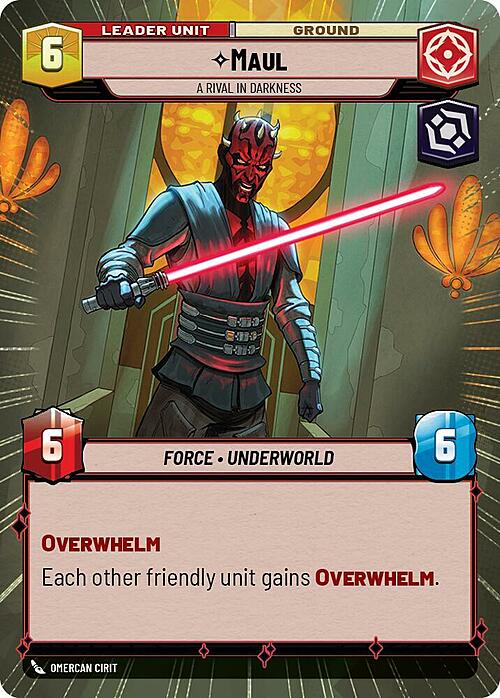 Maul, Rivale Tra Le Ombre Card Back