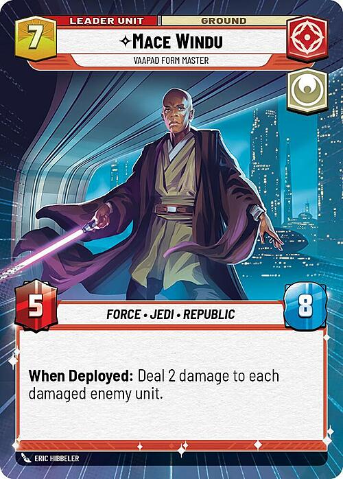 Mace Windu, Maestro de la forma vaapad Parte Posterior