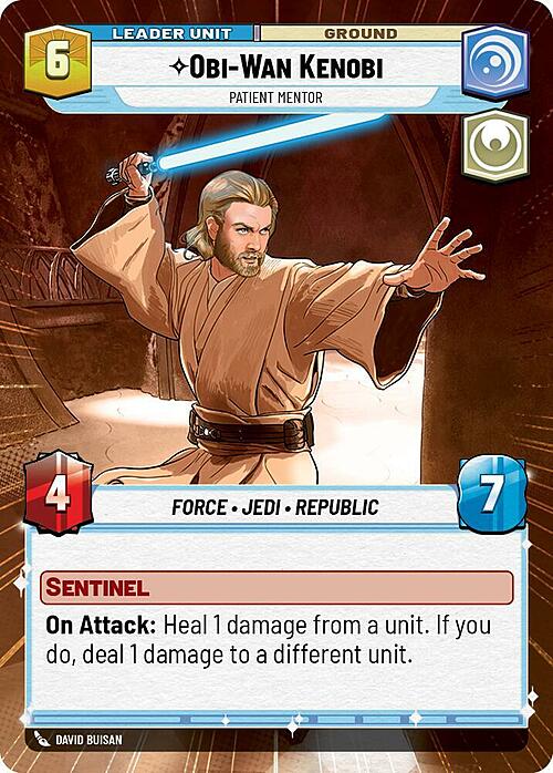 Obi-Wan Kenobi - Patient Mentor Card Back