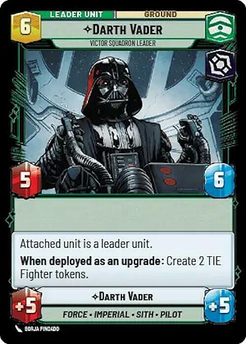 Darth Vader - Victor Squadron Leader Card Back