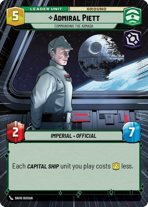 Admiral Piett - Commanding the Armada Card Back