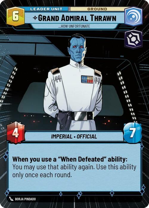Grand Admiral Thrawn, … Ma Che Peccato Card Back