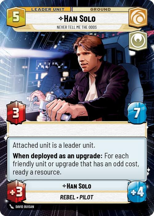 Han Solo - Never Tell Me the Odds Card Back