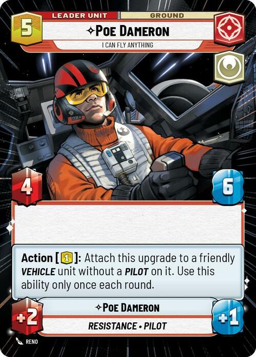 Poe Dameron - I Can Fly Anything Card Back