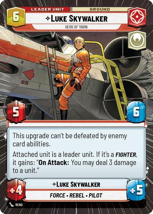 Luke Skywalker - Hero of Yavin Card Back