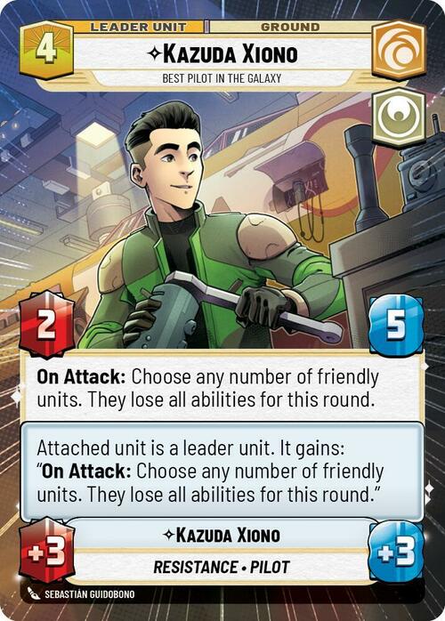 Kazuda Xiono - Best Pilot in the Galaxy Card Back