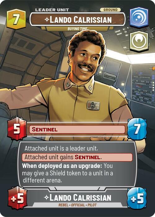 Lando Calrissian - Buying Time Card Back