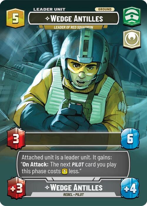 Wedge Antilles, Leader Della Squadriglia Rossa Card Back