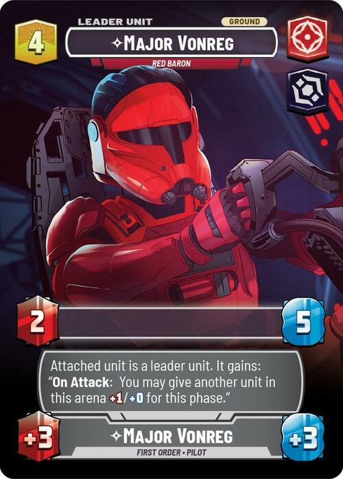 Major Vonreg - Red Baron Card Back