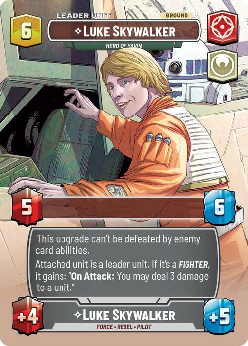 Luke Skywalker - Hero of Yavin Card Back
