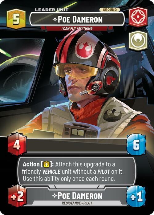 Poe Dameron - I Can Fly Anything Card Back