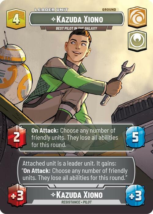 Kazuda Xiono - Best Pilot in the Galaxy Card Back