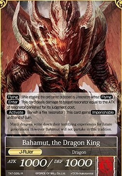 Falltgold, the Dragoon // Bahamut, the Dragon King Parte Posterior