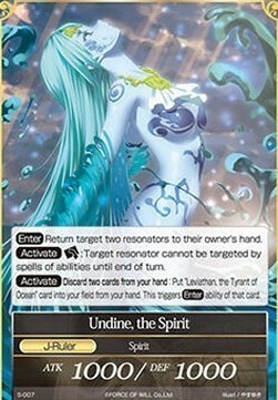 Royal Palace Guardian Mage, Freya // Undine, the Spirit Card Back