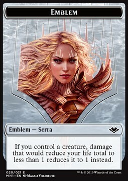 Elemental // Serra the Benevolent Emblem Parte Posterior