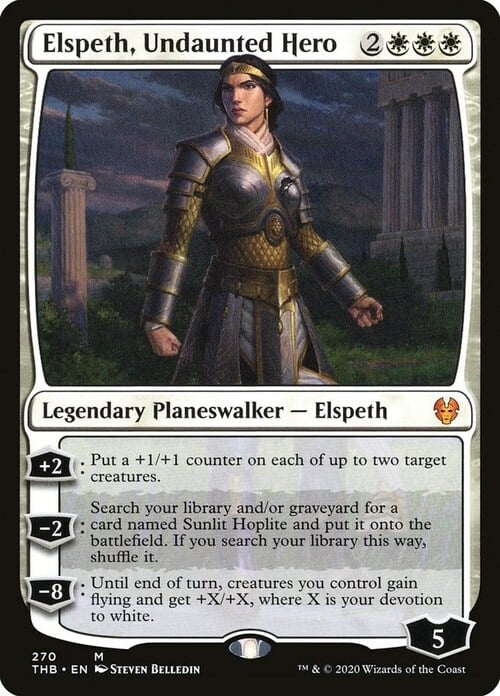 Elspeth, Eroina Intrepida Card Front