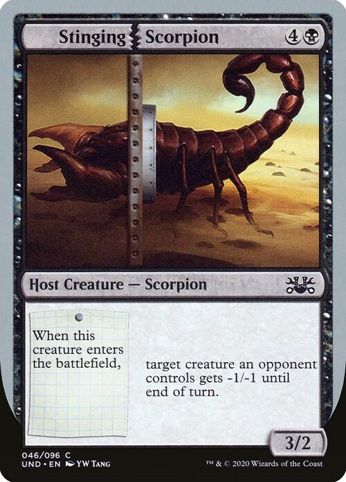 Stinging Scorpion Card Front
