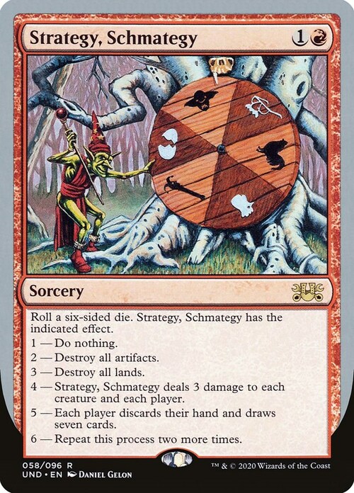 Strategy, Schmategy Card Front