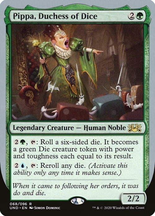 Pippa, Duchess of Dice Card Front