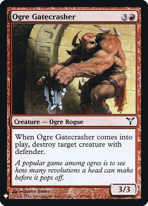 Ogre Gatecrasher Card Front