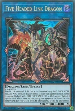 Drago Link a Cinque Teste Card Front