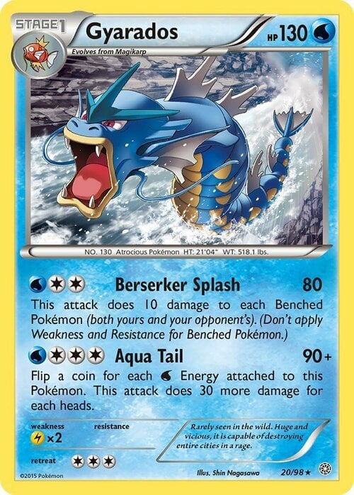 Gyarados [Berserker Splash | Aqua Tail] Frente