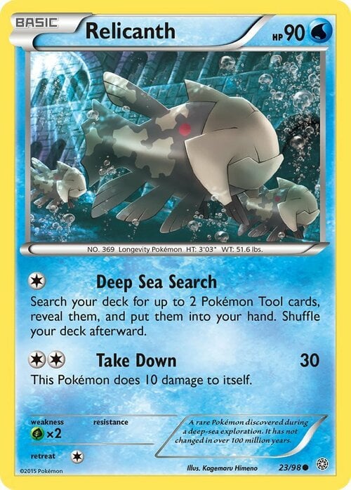 Relicanth [Deep Sea Search | Take Down] Card Front