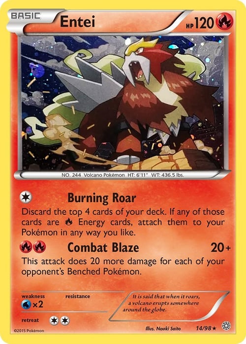 Entei Card Front