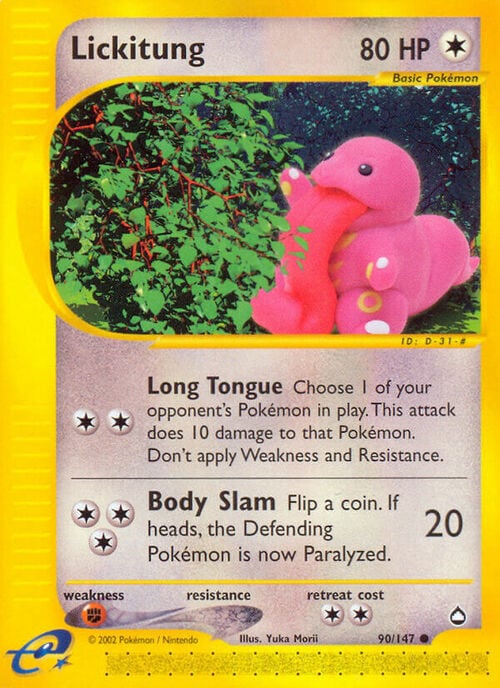 Lickitung Card Front