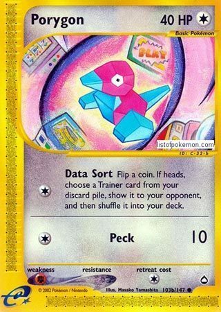 Porygon Card Front