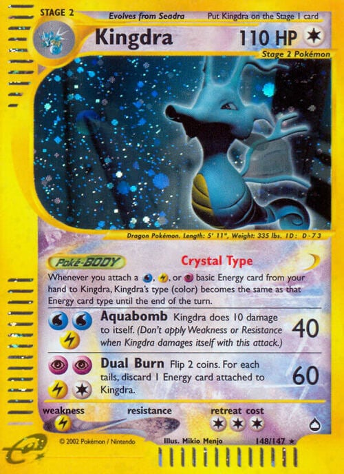 Kingdra Card Front