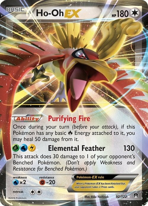 Ho-Oh-EX Card Front