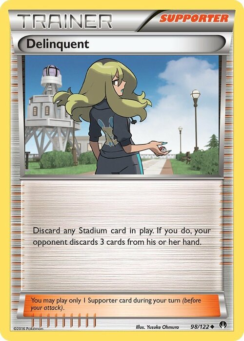 Delinquent Card Front