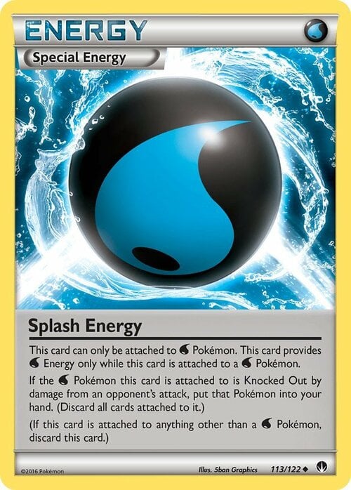 Splash Energy Card Front