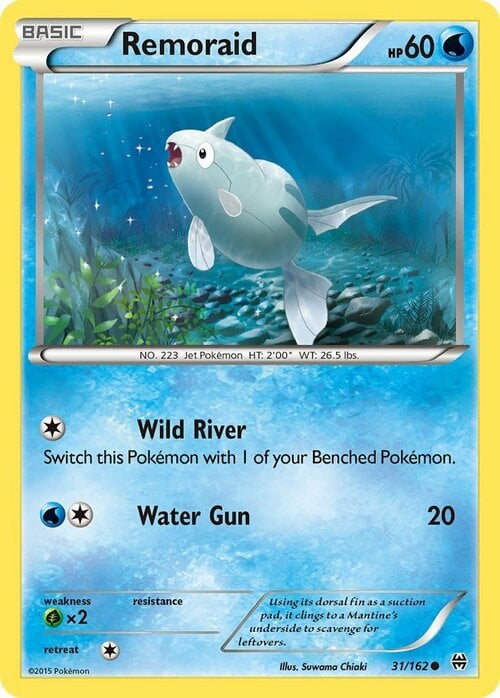 Remoraid [Wild River | Water Gun] Card Front