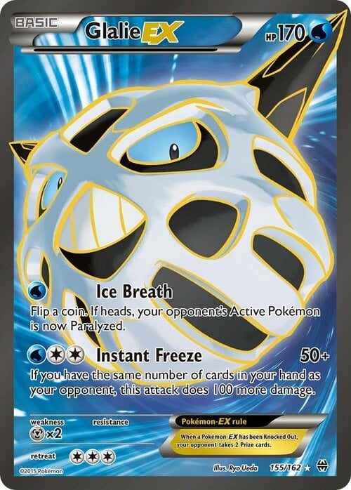 Glalie EX Card Front