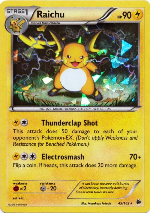 Raichu Card Front