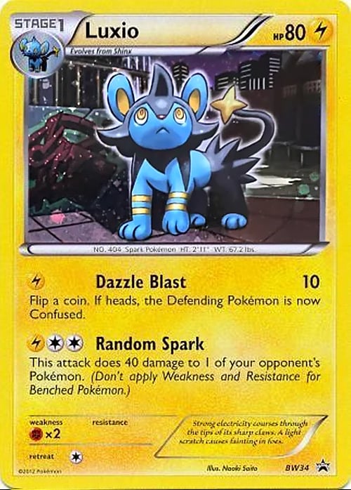 Luxio [Dazzle Blast | Random Spark] Card Front