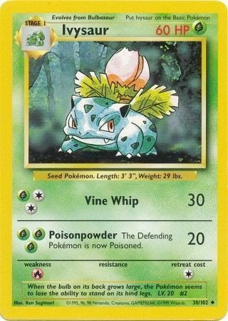 Ivysaur [Vine Whip | Poisonpowder] Card Front