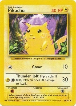 Pikachu [Rosicchiamento | Scoppiotuono] Card Front